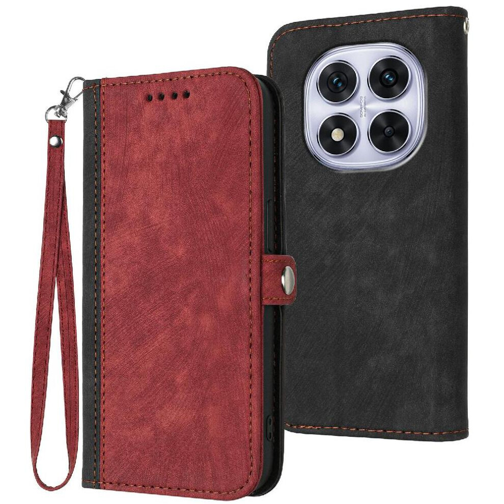 (Red) Case For Xiaomi Mi Note 14 Pro 4G With Card Slot Stand Flip Folio Book Kickstand Protective Wallet Pu Leather Magnetic Closure Red 764563599196