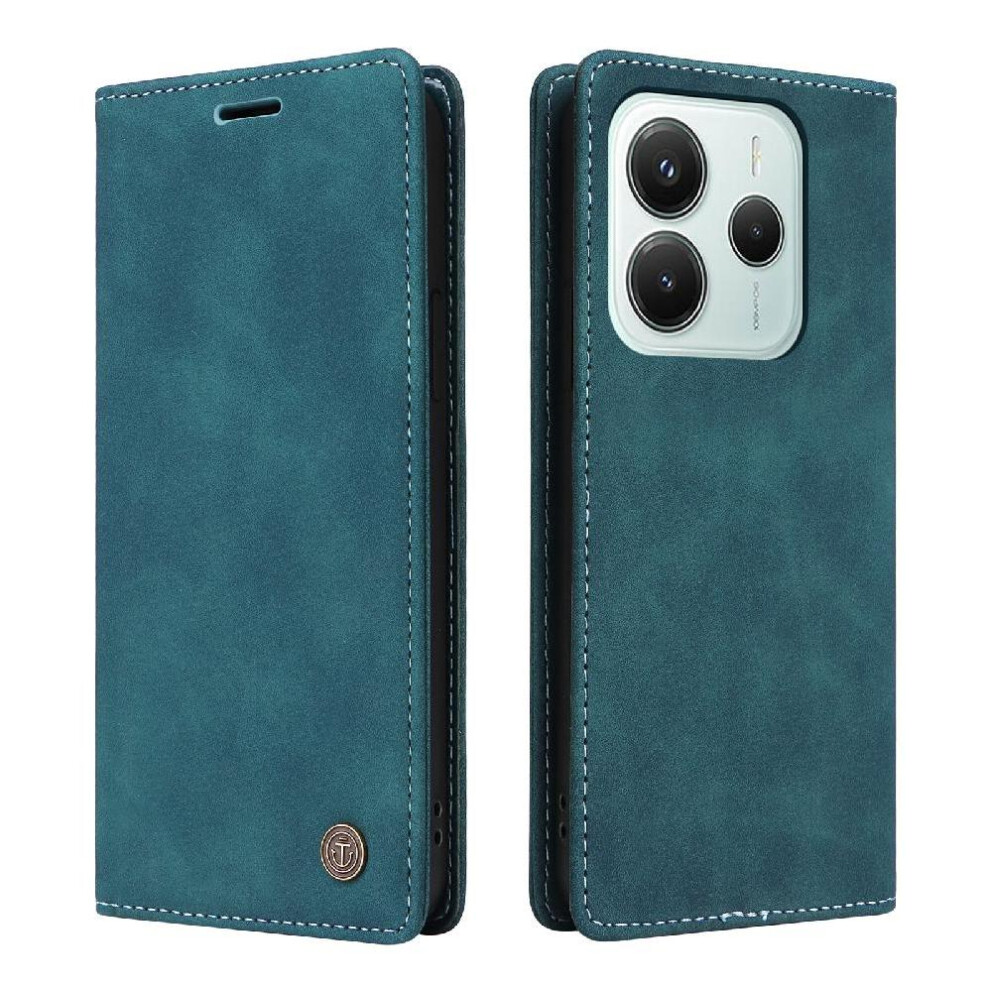 (Green) Flip Case For Xiaomi Redmi Note 14 5G Simple Business Shockproof Wallet Flip Cover Leather Case Green 764563599714