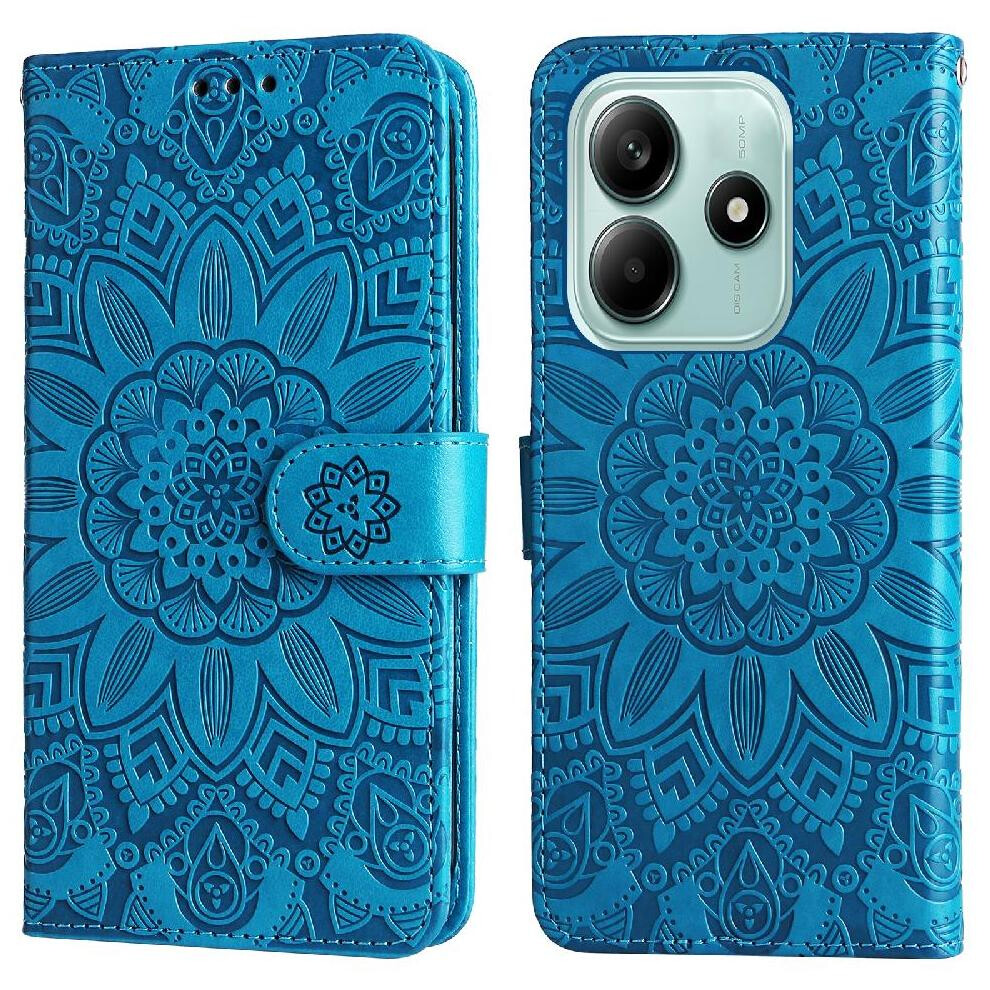 (Blue) Case For Xiaomi Redmi Note 14 5G Protective Cover Leather Card Slots Flip Blue 764563599882
