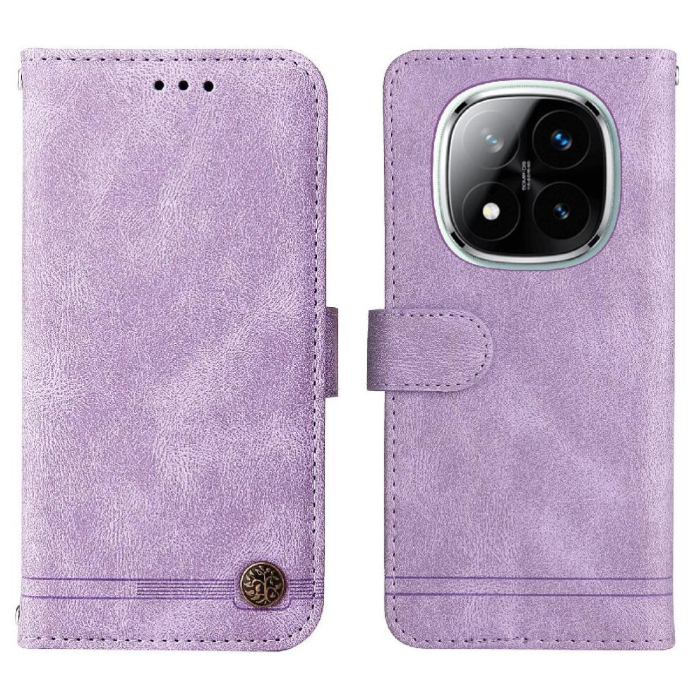 (Purple) Case for Xiaomi Redmi Note 14 Pro 5g Leather Card Slot Holders Protective Cover-image-OPC-PHMFDTD-NEW
