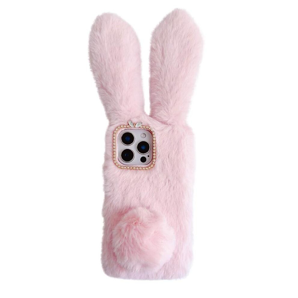 (Pink) Case for Xiaomi Redmi Note 14 Pro Plus 5g Autumn and Winter Plush Phone Case Cute Plush Rabbit Ears-image-OPC-PHMFF2D-NEW