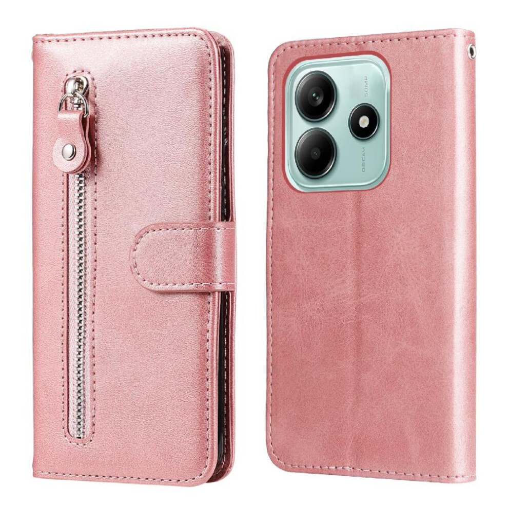 (Pink) Flip Case For Xiaomi Redmi Note 14 5G Flip Cover Precise Cutouts Magnetic Closure Card Slots Pink 764563601417