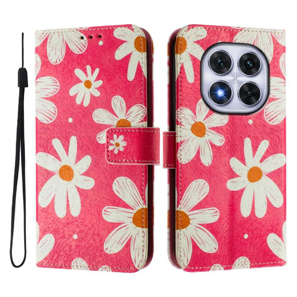 (Ohter) Case For Xxiaomi Redmi Note 14 Pro 4G Flip Leather Wallet Wrist Strap Pattern Magnetic Closure 764563602063