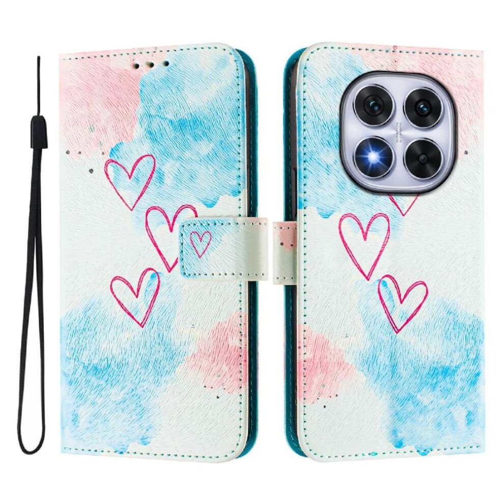 (C6) Case For Xiaomi Redmi Note 14 Pro Plus 5G Flip Leather Wallet Wrist Strap Pattern Magnetic Closure 764563602209