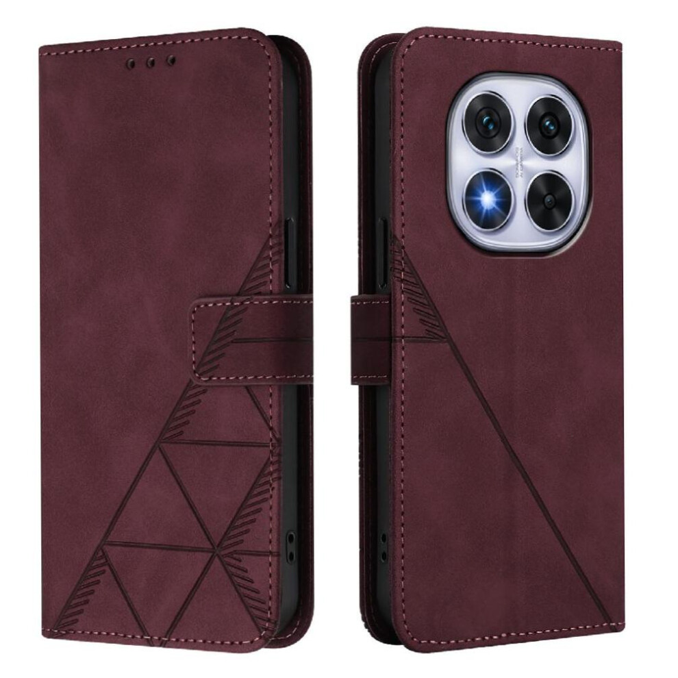 (Red) Case For Xiaomi Mi Note 14 Pro 5G Credit Card Holder Wallet Cover Pu Leather Flip Folio Book Protective Red 764563604029