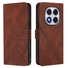 (Brown) Case for Xiaomi Redmi Note 14 Pro 5g Credit Card Holder Wallet Cover Pu Leather Flip Folio Book Protective