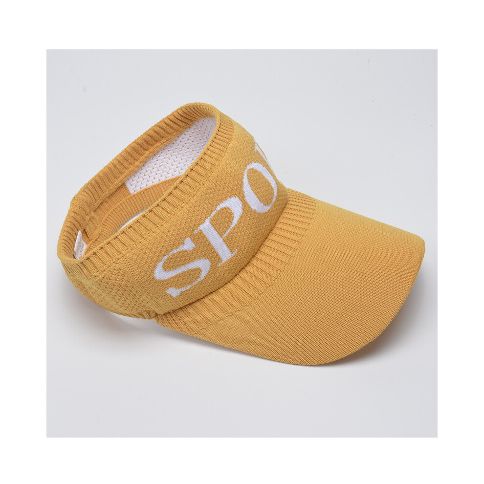 (Yellow)Gorra De BéIsbol De Verano Para Hombre Con Ala Grande Y DiseñO Bordado De Letras Diariamente Para-image