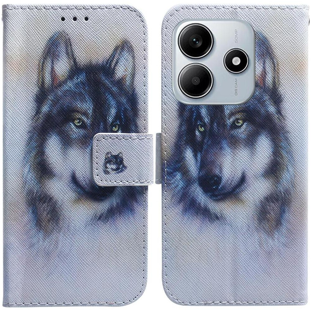 (C1 ) Flip Case For Xiaomi Redmi Note 14 5G Magnetic Closure Wallet Painted Card Slots Pu Leather 764563607747