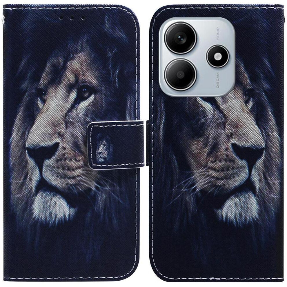 (C6) Flip Case For Xiaomi Redmi Note 14 5G Magnetic Closure Wallet Painted Card Slots Pu Leather 764563607792