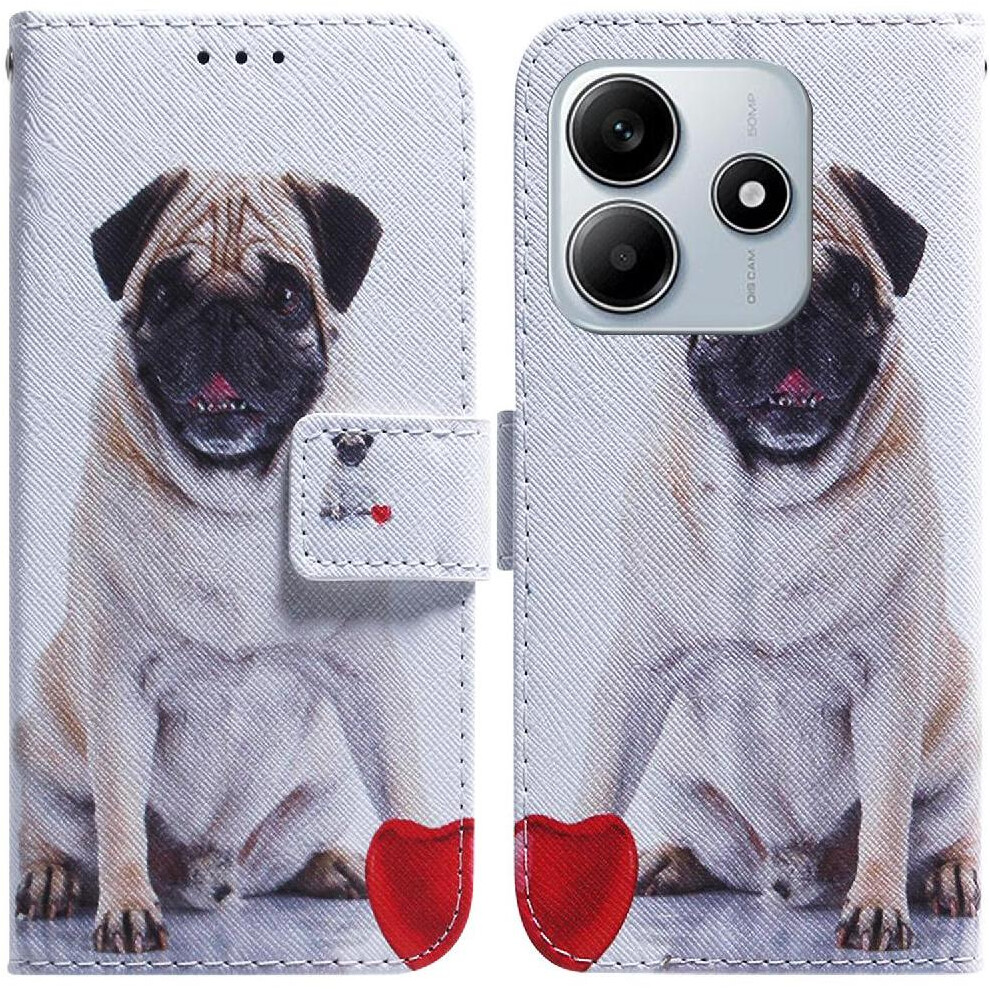 (C5 ) Flip Case For Xiaomi Redmi Note 14 5G Magnetic Closure Wallet Painted Card Slots Pu Leather 764563607785