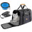 (As show, One size) Foldable Cat Carrier Bag with Plush Mattress 1
