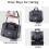 (As show, One size) Foldable Cat Carrier Bag with Plush Mattress 5