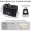 (As show, One size) Foldable Cat Carrier Bag with Plush Mattress 2