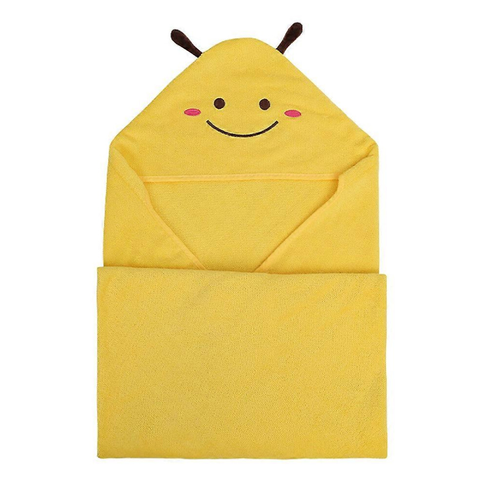 (As Show, One Size) Kids Bath Towels,Premium Hooded Towel For Toddlers Highly Absorbent Coral Fleece Bathrobe For Boys Girlsshape3 Orange
