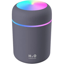 (gray, One size) Colorful Cool Mini Humidifier Usb Personal Desktop Humidifier Car,office Room.