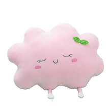 (As show, One size) Cartoon Pillow Sun Cloud Pillow Soft Car Cushion Stuffed Plush Toy Creative Home Decor Pink Cloud S