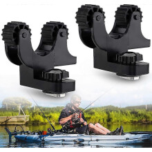 (As show, One size) 2pcs Kayak Paddle Holder, Flexible Kayak Track Mount, Kayak Fishing Accessories, Paddle Fixed Buckle Plastic Holder