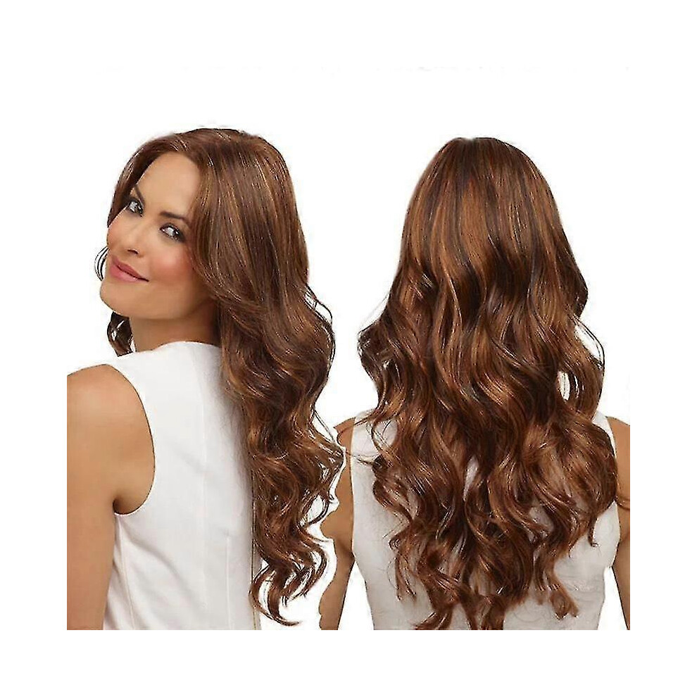 Kikidex Unisex Brown (As Show, One Size) Long Curly Wig For Women