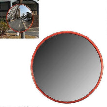 (As show, One size) 30cm Wide Angle Security Road Mirror Curved For Burglar Indoor Outdoor Road Safety Traffic Light Convex Mirror