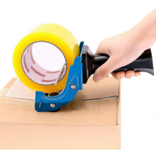 (As show, One size) Packing Tape Gun Dispenser Lightweight Adjustable Packaging Tape Gun Up To 3''