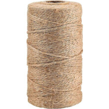 (As show, One size) Natural Jute Twine - 100M Brown String for Crafts Gardening Wrapping and More