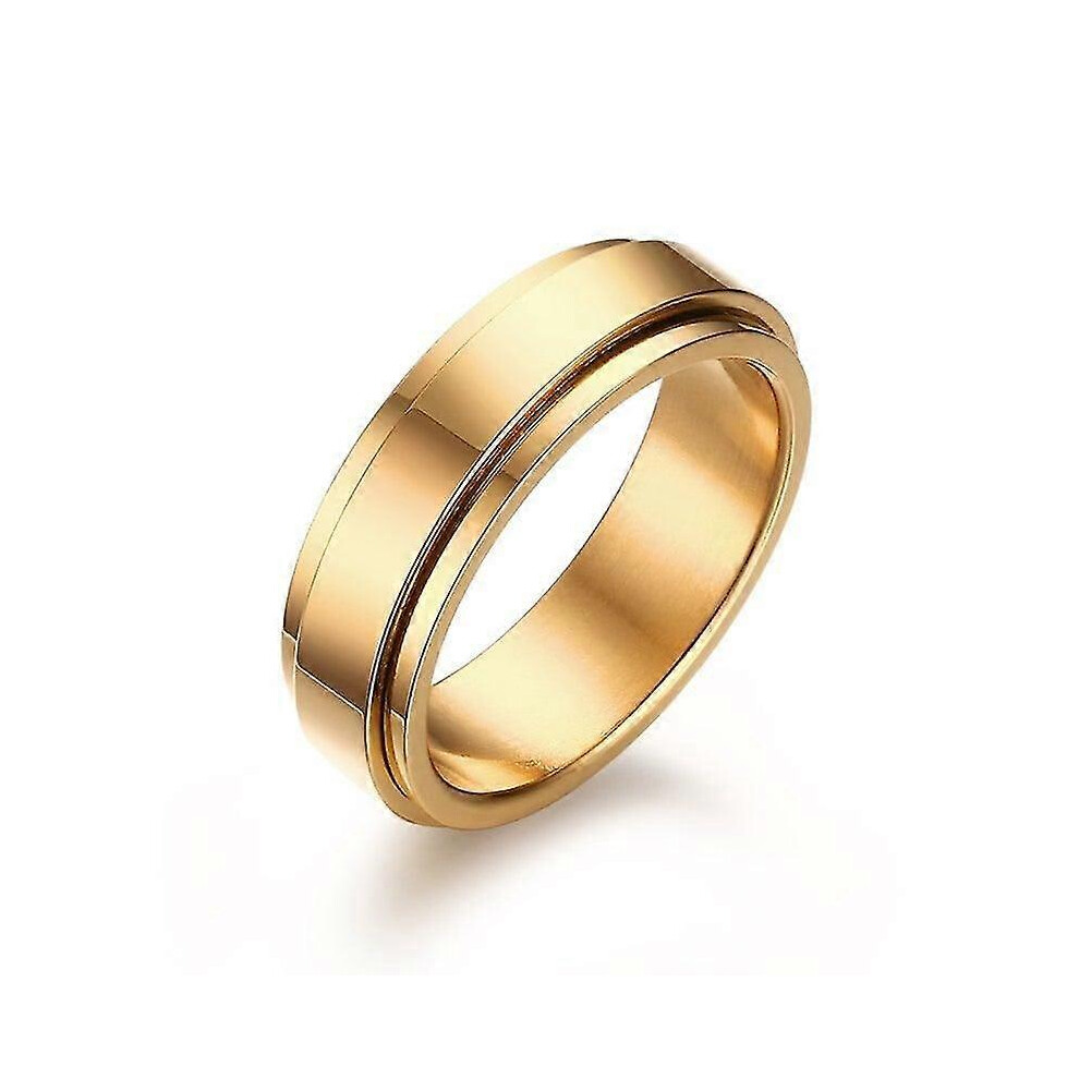 Photos - Ring Kikidex  Cool Simple Band Stainless Steel Men Wedding  (9, One size)