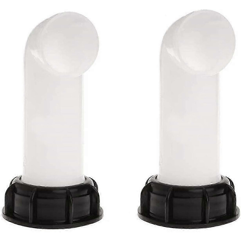 (As Show, One Size) 2Pcs Ibc Water Tank Adapter - 60Mm Valve For Drain Tank Agricultural Irrigation 4633396567756