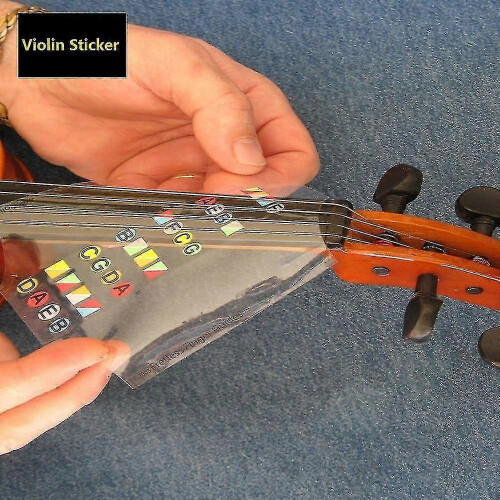 (As show, One size) Violin Beginner Learning Tools, Fiddle Fingerboard Chord Note Stickers, Fret 2