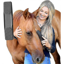 (black, One size) Massage Hair Trimmer, 6 In 1 Grooming Brush Horse Hair, Grooming Massage Brush, Horse Hair Comb For Pet Horse