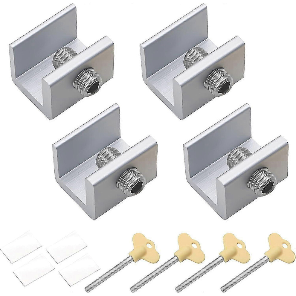 (As show, One size) 4pcs Sliding Window Locks - Door Latches for Child Safety