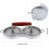 (As show, One size) Aluminum Alloy Burger Press - Double Hamburger Machine 5