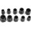 (As show, One size) 10 Pcs Damaged Bolt Nut Screw Remover Extractor Removal Set Threading Tools Kit 2