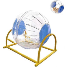 (As show, One size) 5.5" Silent Hamster Ball,transparent Big Run-about Exercise Ball With Stand