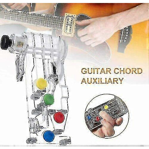 (As show, One size) Guitar Teaching Practice Learning System Tool Aid Chord Buddy Lesson Trainer 1