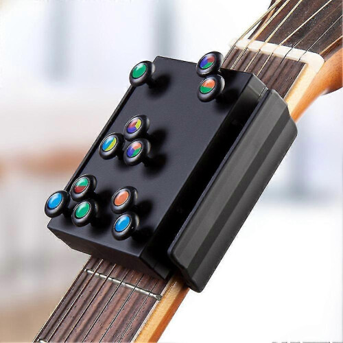 (As show, One size) Guitar Learning System Teaching Practrice Aid With 21 Chords Lesson Guitar Chord Trainer Practice Tools Accessories Part