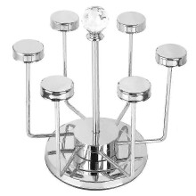 (As show, One size) Stainless Steel Wine Glass Storage Holder Display Rack Stand