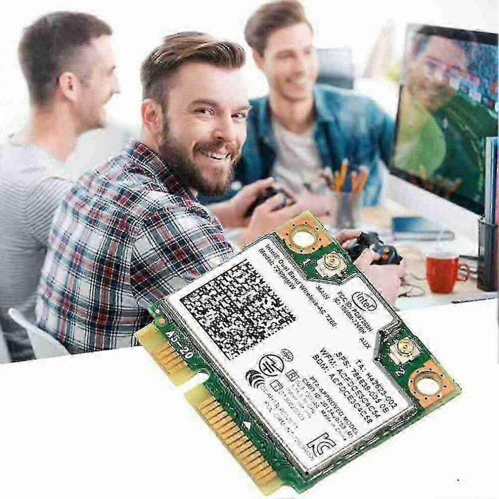 (As Show, One Size) Intel 7260 Ac 7260Hmw 867 Mbit / S 5G Wireless Wifi Bt Mini-Pci-E-Karte 4.0 4631898218541