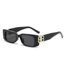 (As show, One size) Balenciaga Schwarze Sonnenbrille Mit Gleichem Gestell Fr Mnner Und Frauen