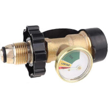 (As show, One size) Propane Tank Gauge Level Indicator Propane Gas Gauge Pressure Meter Leak Detector Universal