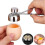 (As show, One size) Practical Stainless Steel Egg Topper Cutter Boiled Raw Kitch 1