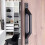 (As show, One size) 2pcs Carbon Steel Sliding Door Handle Barn Door Pull Handle 3