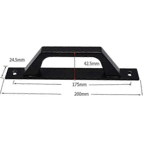 (As show, One size) 2pcs Carbon Steel Sliding Door Handle Barn Door Pull Handle 1