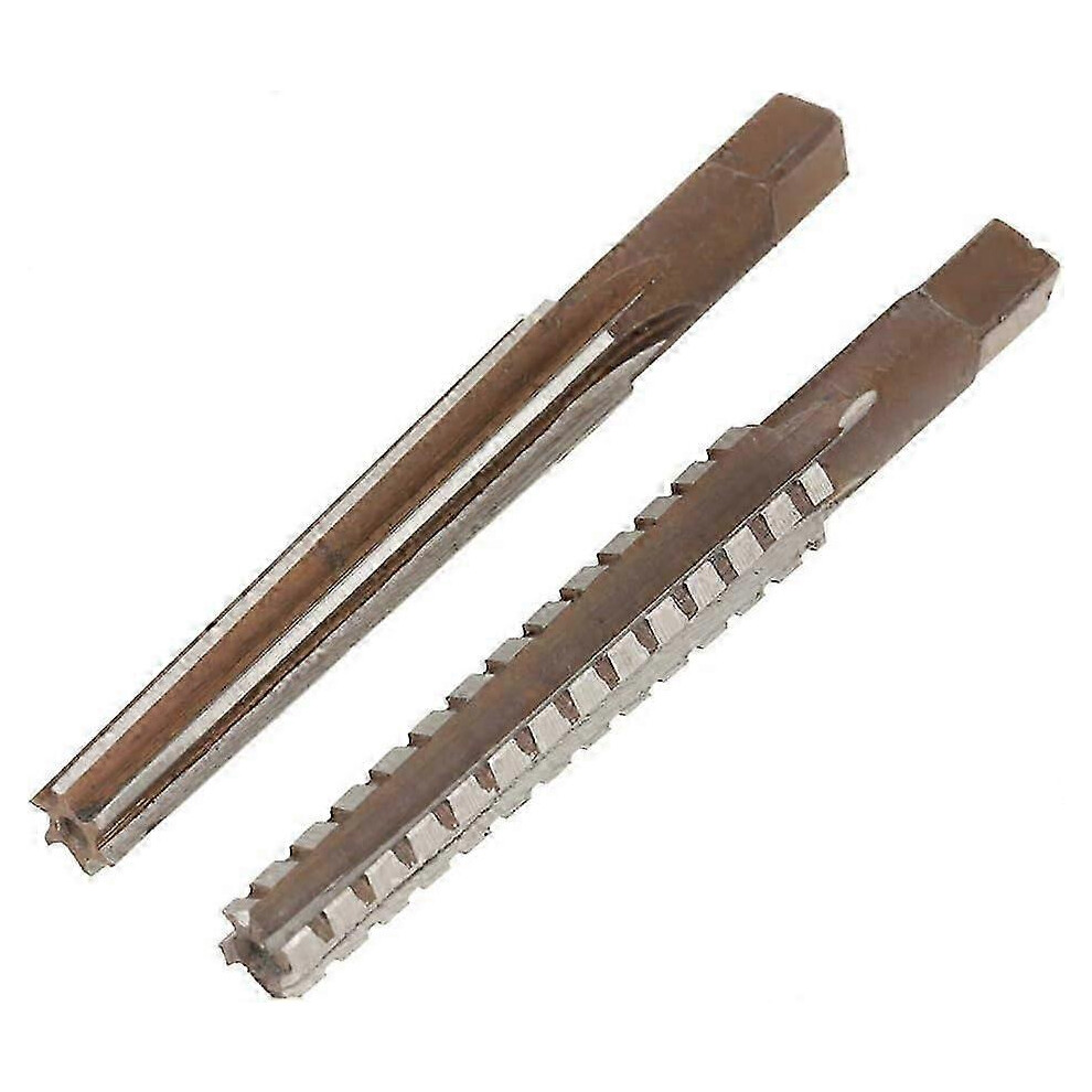 (As Show, One Size) 2Pcs Mt1 Machine Reamers Fine Cone/Rough Reamer Cutter Tool Set Cylindrical Shank 4631898233810