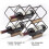 (As show, One size) Stackable Wine Rack - Horizontal Copper Metal Storage (5 Bottles) 4