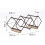 (As show, One size) Stackable Wine Rack - Horizontal Copper Metal Storage (5 Bottles) 5