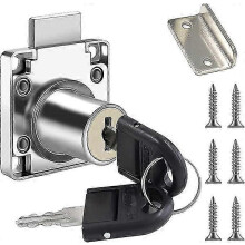 (As show, One size) Cabinet Lock with 2 Keys - Thick and Durable - 22mm