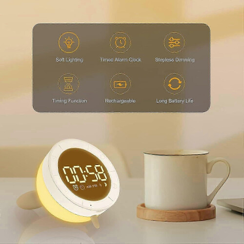 (As show, One size) Kids Digital Alarm Clock Sleep Timer Function Cute Clock for Kids Room 1