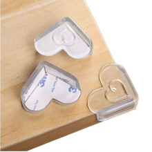 (As show, One size) Child Safety Corner Protectors - Transparent Heart-Shaped Pack of 10