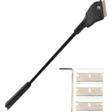 (As show, One size) Algae Scraper, Long Handled Aquarium Algae Cleaner with Replaceable Blades, Aquarium Glass Cleaner for Glass Aquarium Fish Tanks (Standard Scraper)