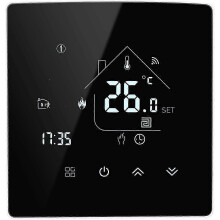 (As show, One size) Tuya Smart Thermostat Heating Thermostat Room Thermostat WiFi Thermostat Thermostat for Gas/Water Boiler Floor Heating Compatible with Alexa Google 3A